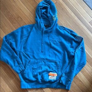 Nike Men’s Blue Fleece Hoodie Sweatshirt